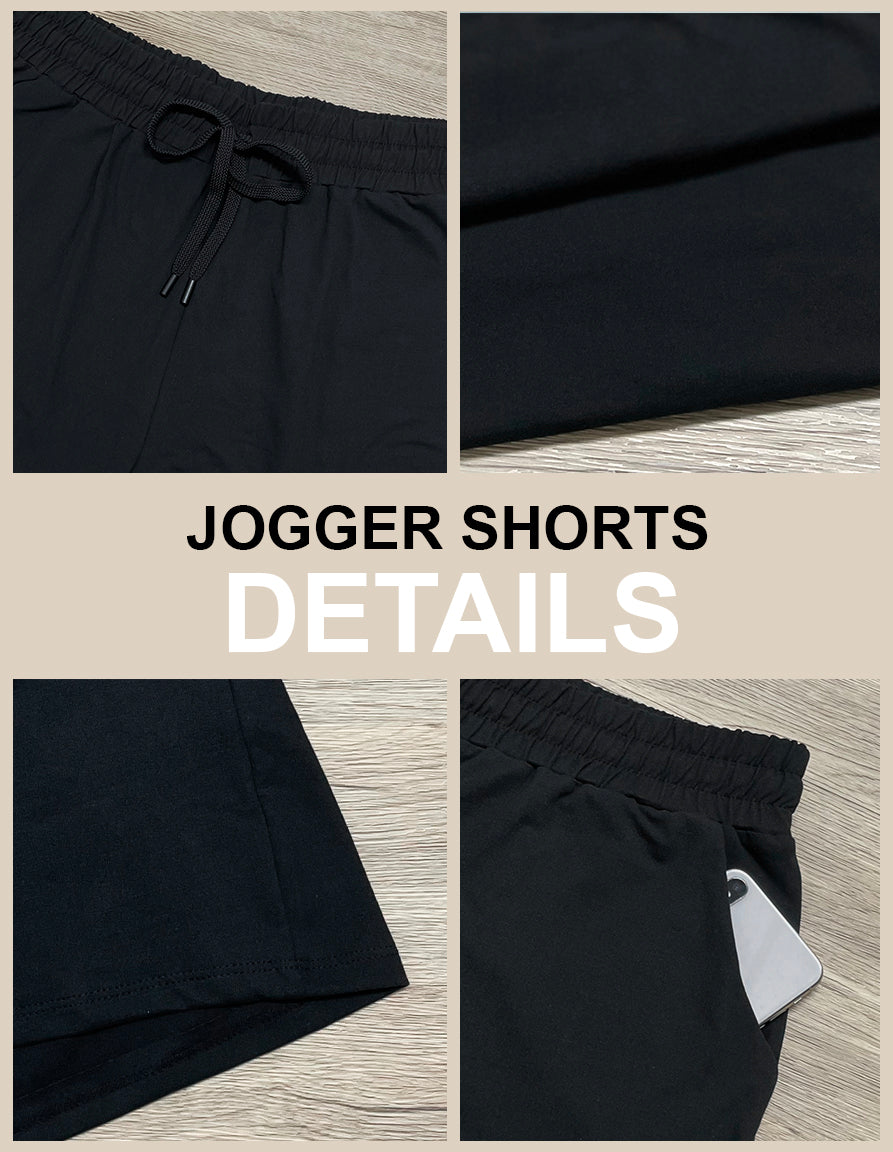 RTS - Geometric Pattern Jogger Shorts