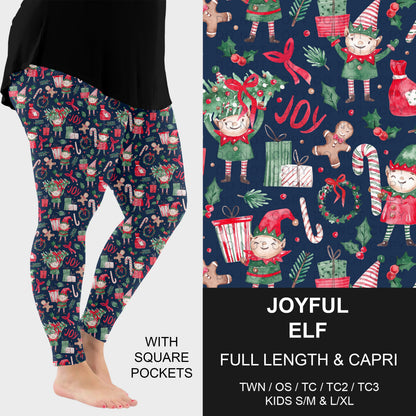 B303 - Preorder Joyful Elf Leggings w/ Pockets (Closes 7/26. ETA: early Oct.)