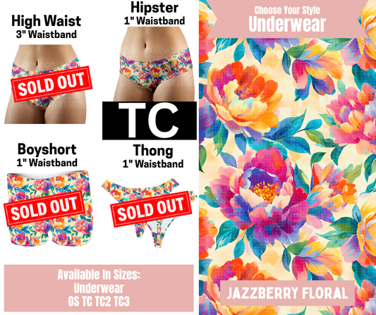 Jazzberry Floral Hipster Underwear