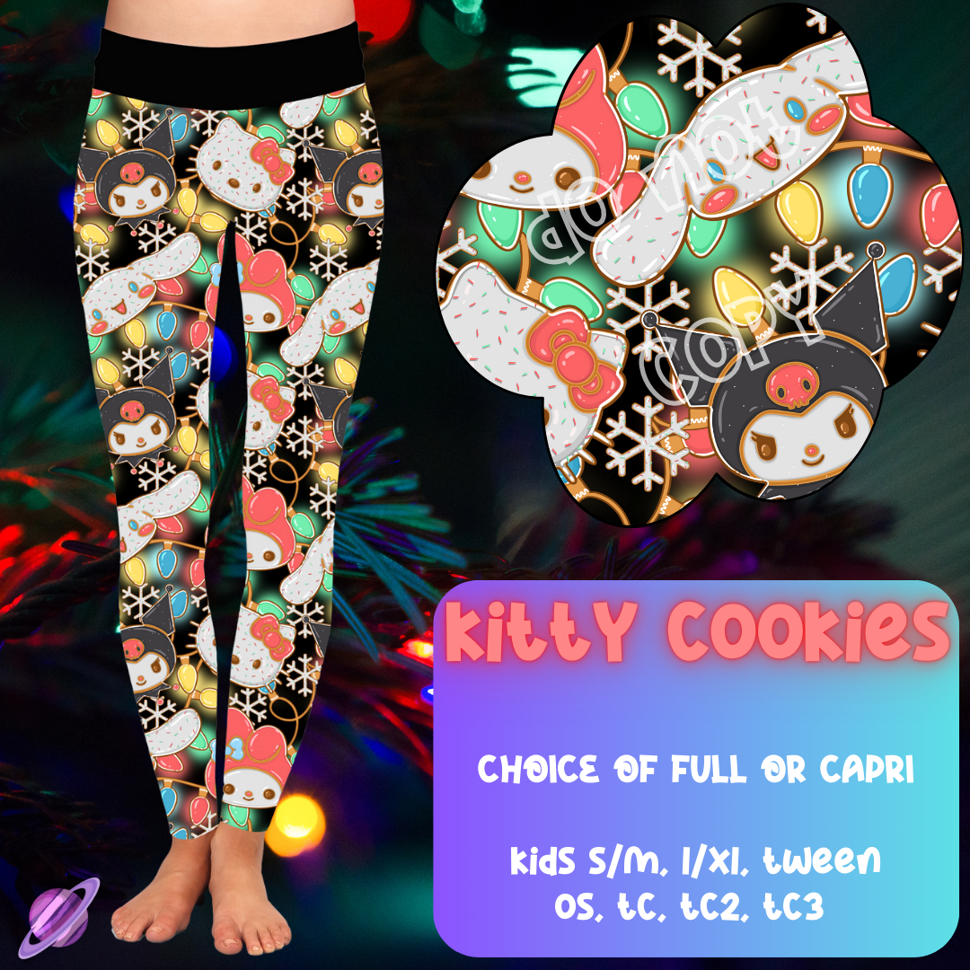 KITTY COOKIES - CHRISTMAS RUN - LEGGING/CAPRI PREORDER CLOSING 9/29