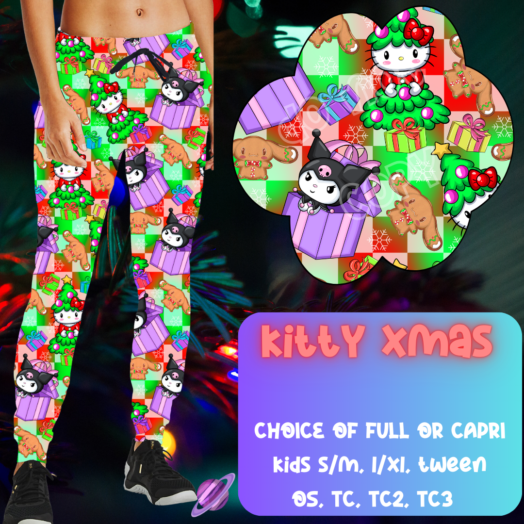 KITTY XMAS - CHRISTMAS RUN - JOGGER/CAPRI PREORDER CLOSING 9/29