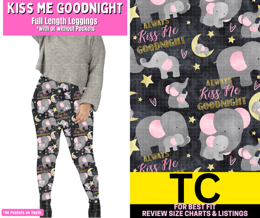 Kiss Me Goodnight Full Length Leggings w/ Pockets