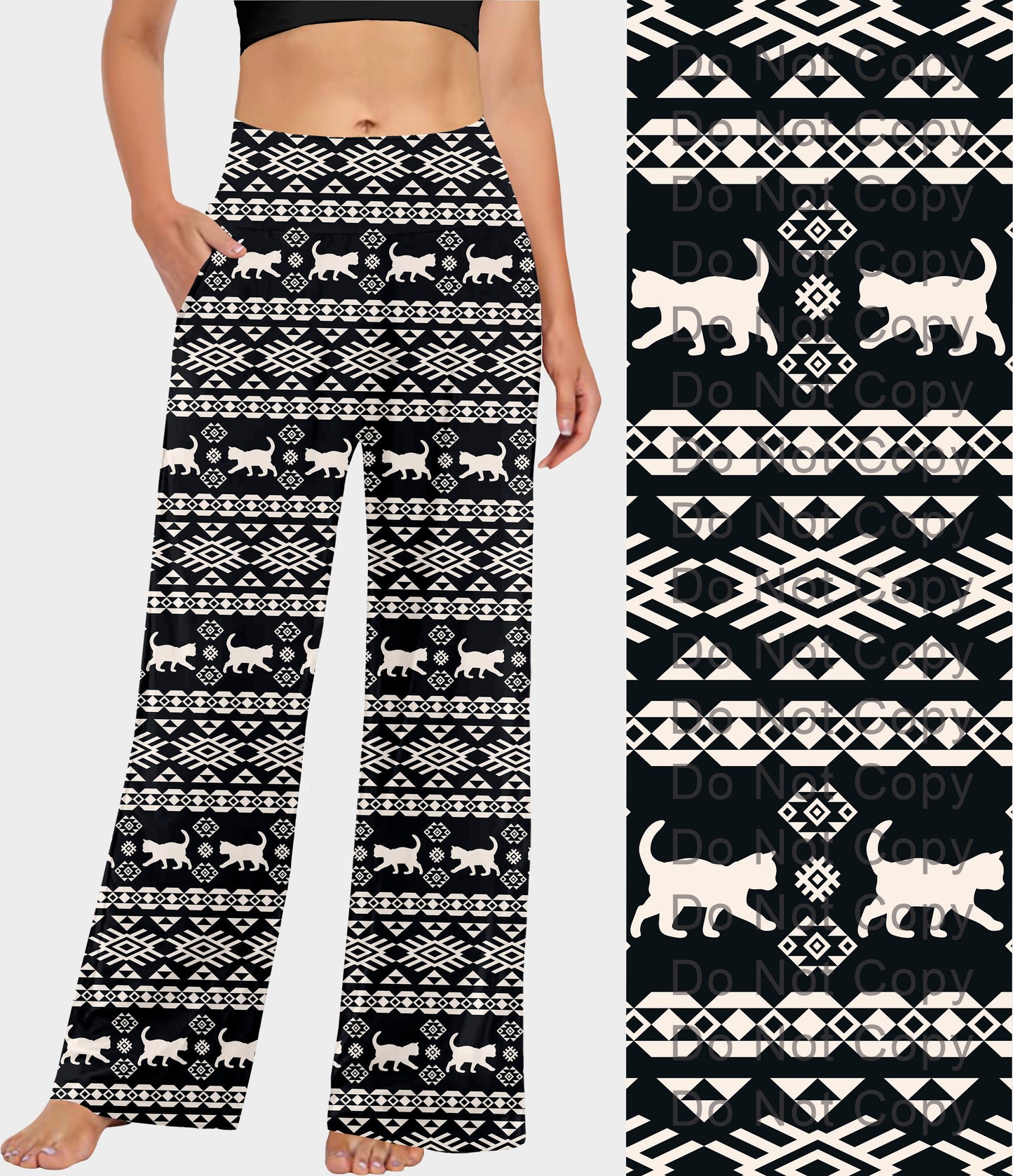 RTS - Kitty Cat Pattern Lounge Pants