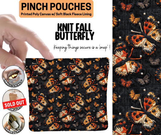 Knit Fall Butterfly Pinch Pouches