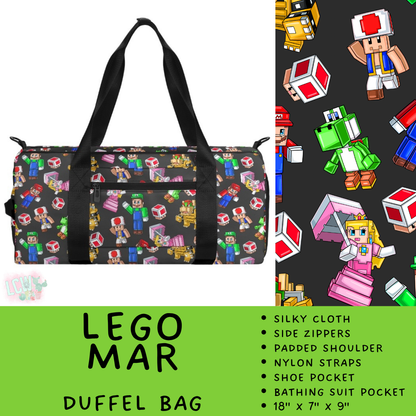 Batch #609 - Travel Collection 2 - Closes 11/6 - ETA early Jan - Lego Mar Duffel Bag