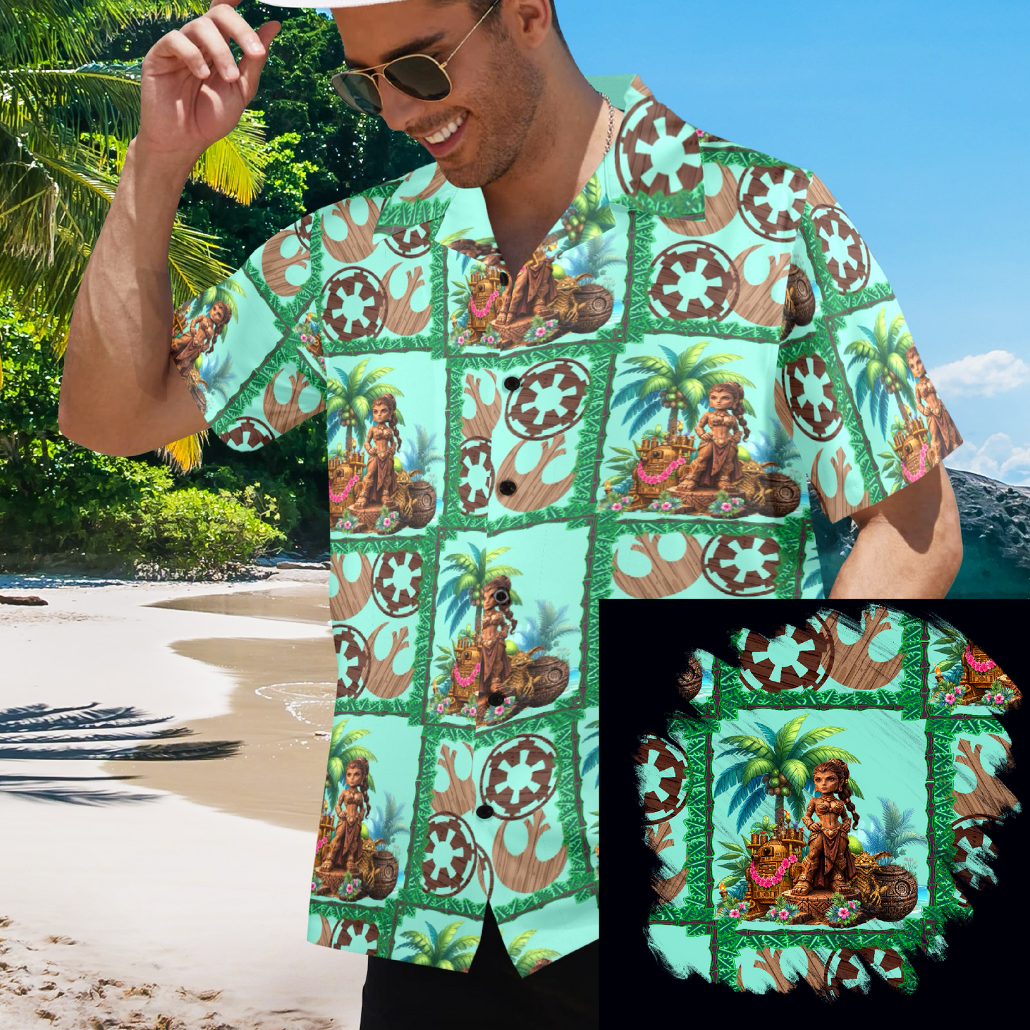 Tiki Princess (Design 2) Hawaiian Shirt