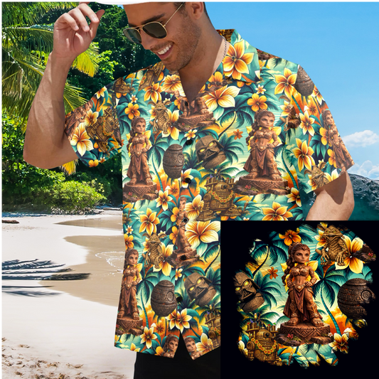 Tiki Princess (Design 3) Hawaiian Shirt