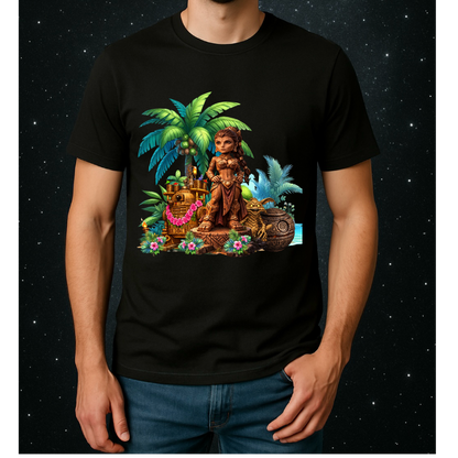 Tiki Space Princess T-shirt