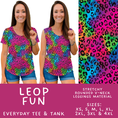 Batch #607 - Fun Run 28 - Closes 11/2 - ETA early Jan - Leop Fun Everyday Tank & Tee