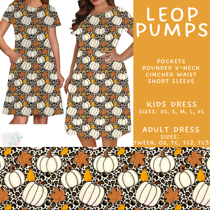 Batch #582 - Hello Fall 3 - Closes 9/7 - ETA early Nov - Leop Pumps Adult & Kids Dresses