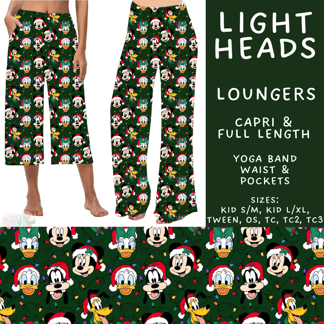 Batch #598 - Magical Character Christmas 2 - Closes 10/14 - ETA early Dec - Light Heads Capri and Full Length Loungers