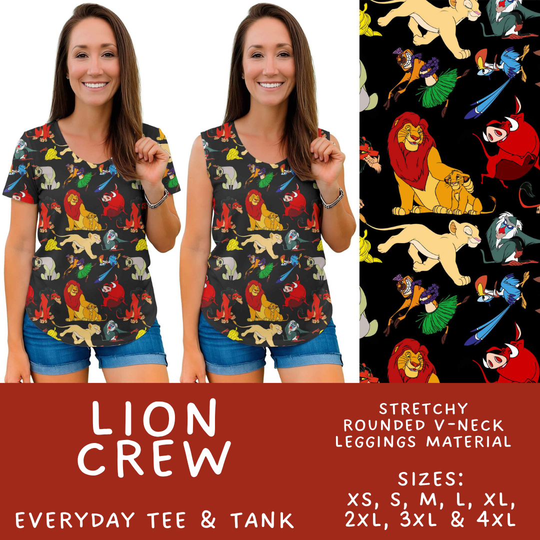 Batch #585 - Magical Faves 24 - Closes 9/14 - ETA mid Nov - Lion Crew Everyday Tank & Tee