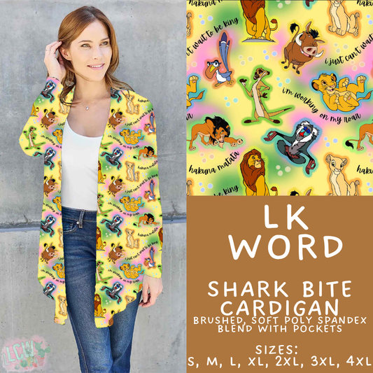 Batch #608 - Magic in Words - Closes 11/4 - ETA early Jan - LK Word Cardigan