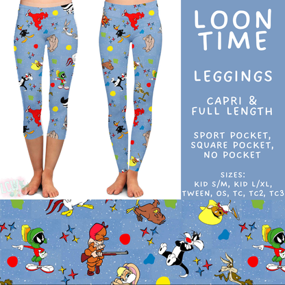 Batch #586 - Cool Characters 18 - Closes 9/16 - ETA mid Nov - Loon Time Full and Capri Length Leggings