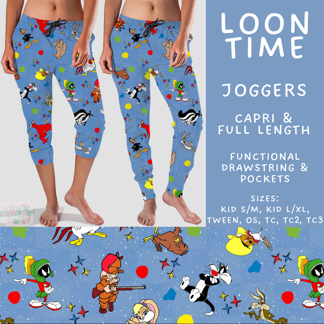 Batch #586 - Cool Characters 18 - Closes 9/16 - ETA mid Nov - Loon Time Full and Capri Length Joggers