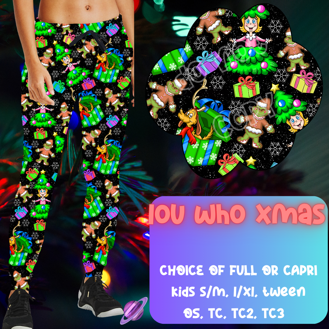 LOU WHO XMAS - CHRISTMAS RUN - JOGGER/CAPRI PREORDER CLOSING 9/29