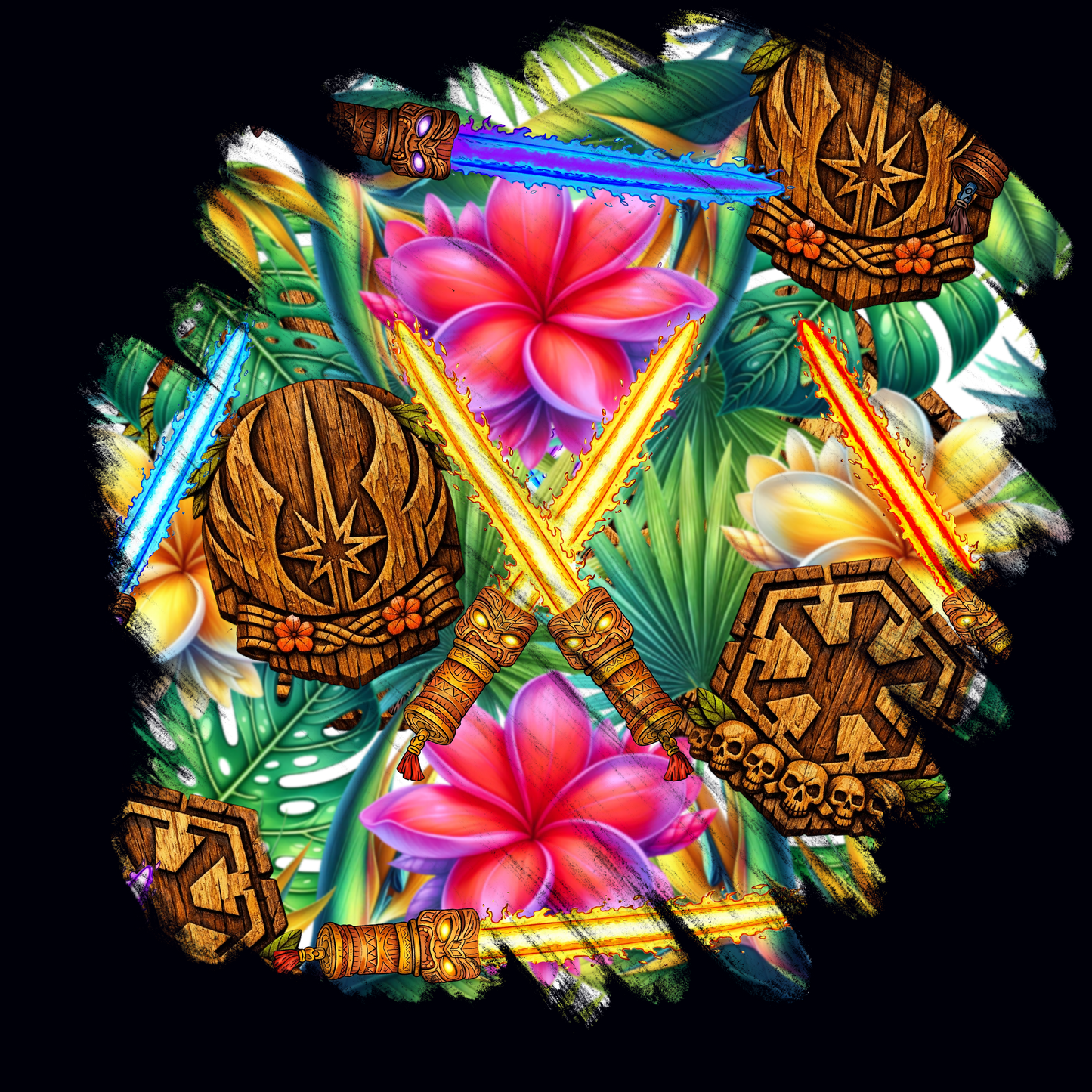 Tiki Saber Beach Towel 31"x71"