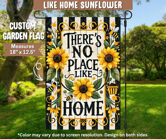 Like Home Sunflower Garden Flag