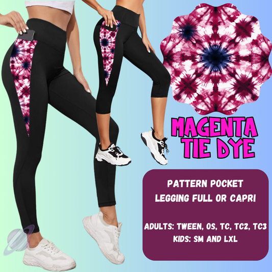 MAGENTA TIE DYE-PPO 13- TOPS AND BOTTOMS-PREORDER CLOSING 6/15