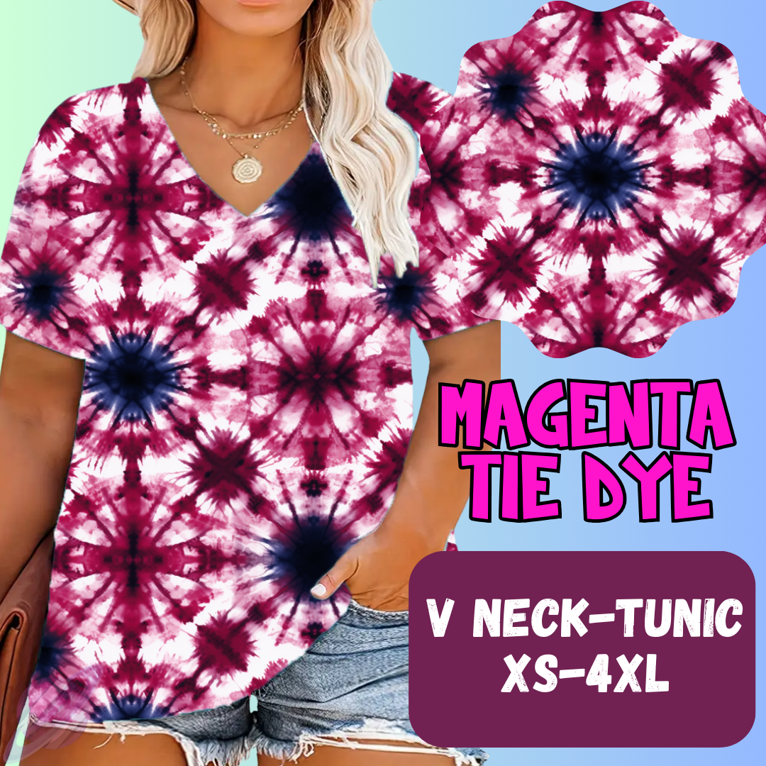 MAGENTA TIE DYE-PPO 13- TOPS AND BOTTOMS-PREORDER CLOSING 6/15