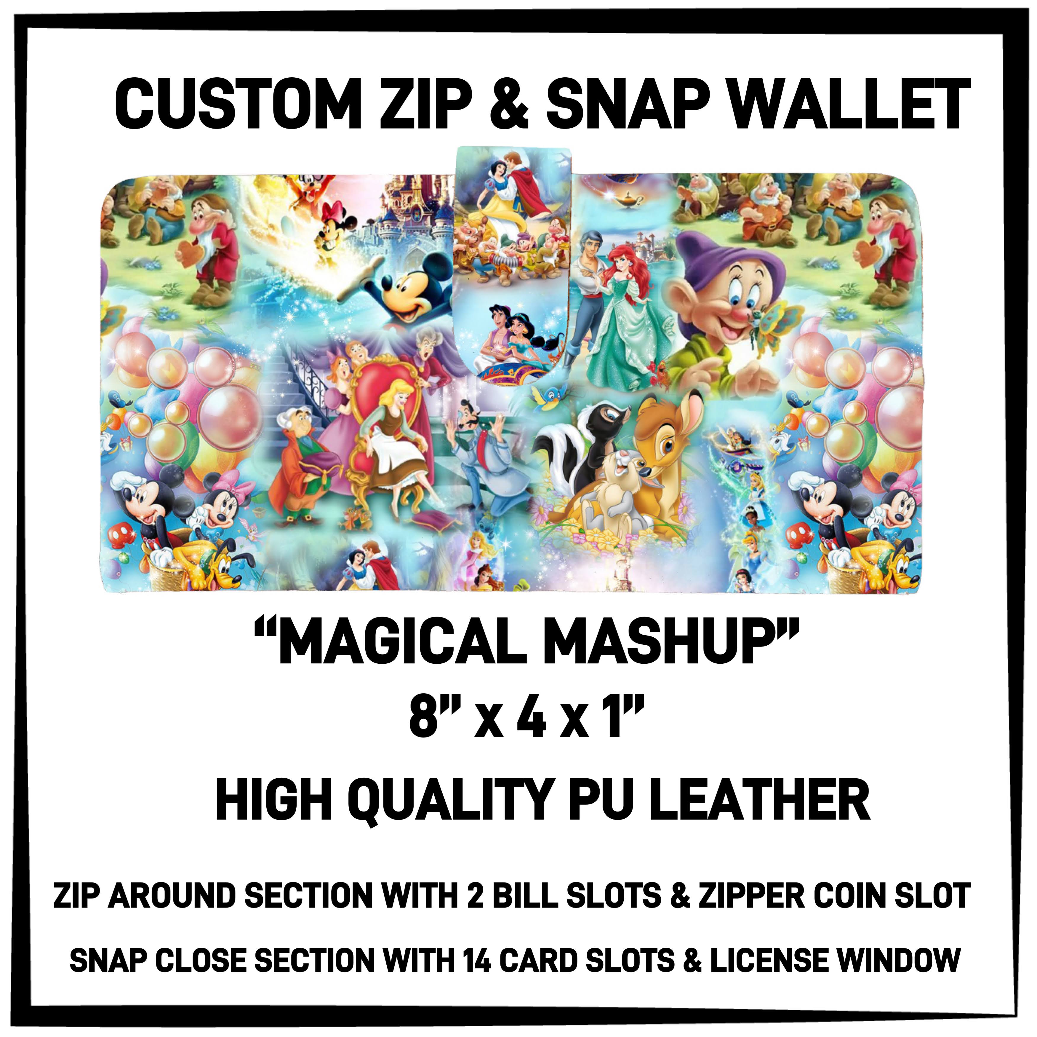 ZW2B - Magical Mashup Zip & Snap Wallet - Preorder ETA: Mid-Nov