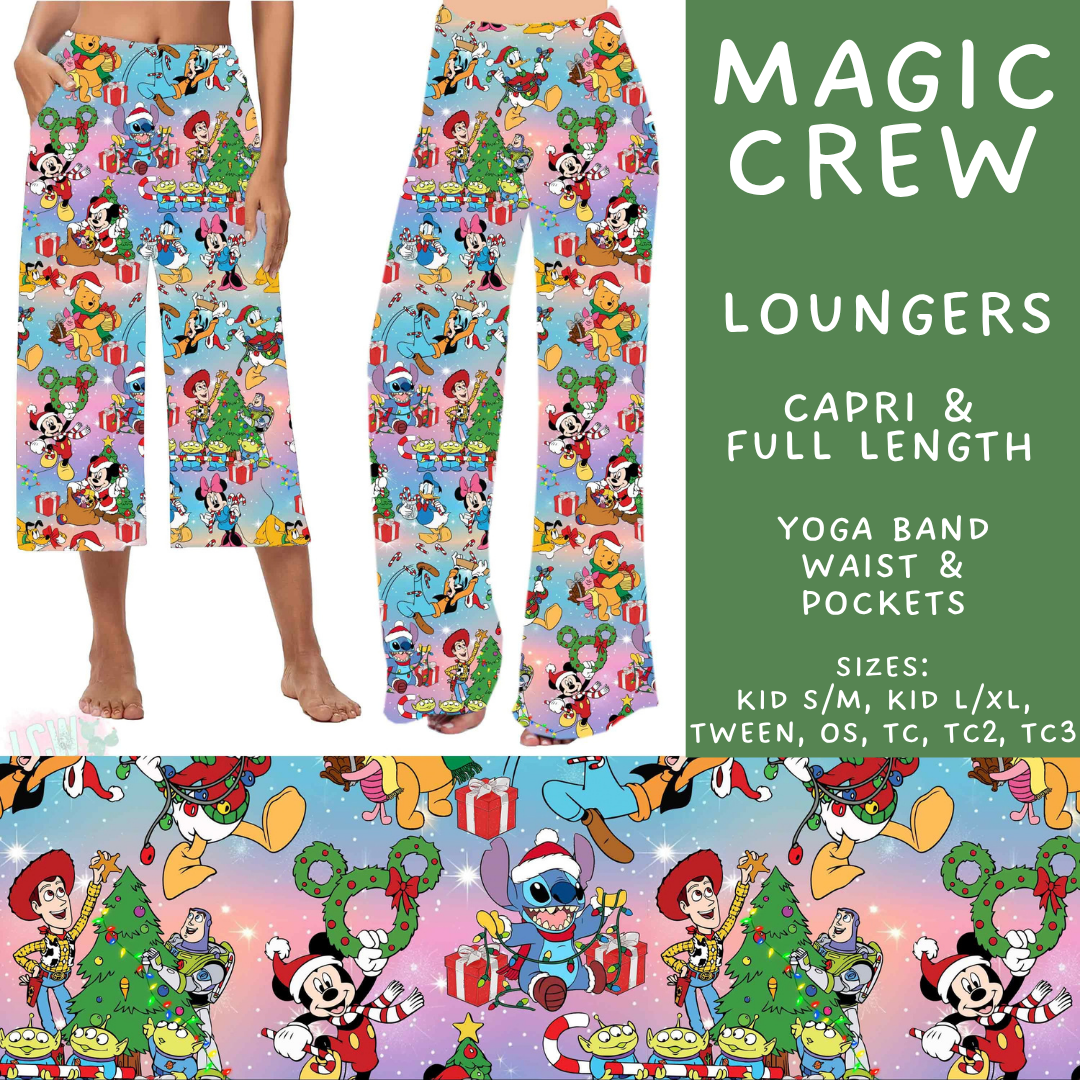 Batch #598 - Magical Character Christmas 2 - Closes 10/14 - ETA early Dec - Magic Crew Capri and Full Length Loungers