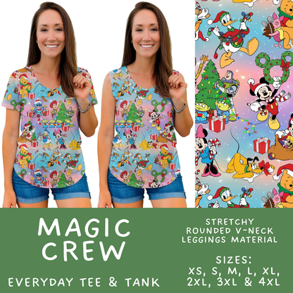 Batch #598 - Magical Character Christmas 2 - Closes 10/14 - ETA early Dec - Magic Crew Everyday Tank & Tee