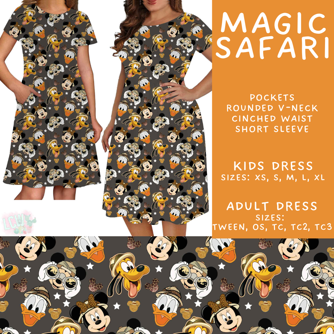Batch #585 - Magical Faves 24 - Closes 9/14 - ETA mid Nov - Magic Safari Adult & Kids Dresses