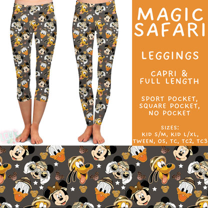 Batch #585 - Magical Faves 24 - Closes 9/14 - ETA mid Nov - Magic Safari Full and Capri Length Leggings
