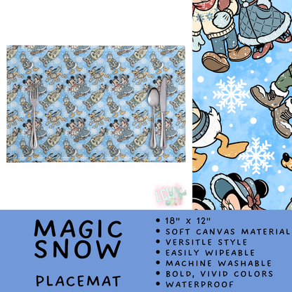 Batch #602 - Table Runners & Placemats - Closes 10/23 - ETA mid Dec - Magic Snow Placemat