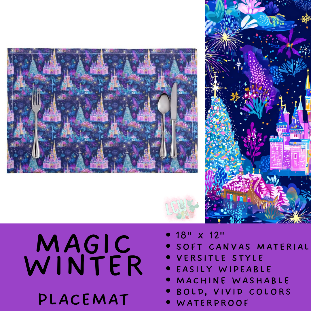 Batch #602 - Table Runners & Placemats - Closes 10/23 - ETA mid Dec - Magic Winter Placemat