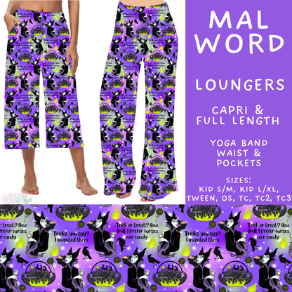 Batch #608 - Magic in Words - Closes 11/4 - ETA early Jan - Mal Word Capri and Full Length Loungers