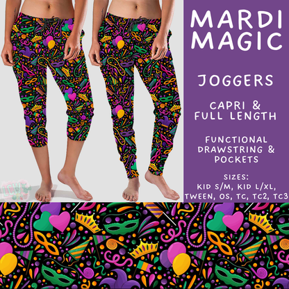Batch #605 - Mardi Party - Closes 10/28 - ETA late Dec - Mardi Magic Full and Capri Length Joggers