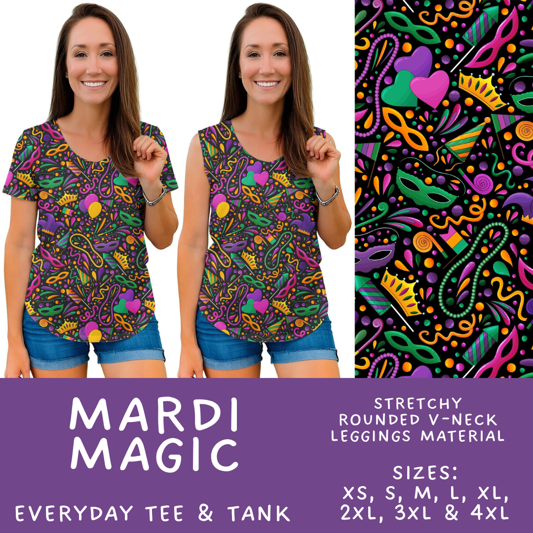 Batch #605 - Mardi Party - Closes 10/28 - ETA late Dec - Mardi Magic Everyday Tank & Tee