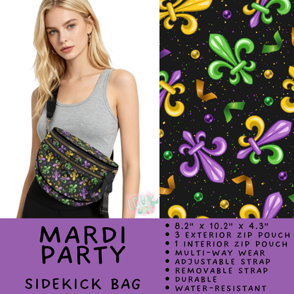 Batch #604 - Sidekick Bag 3 - Closes 10/26 - ETA mid/late Dec - Mardi Party Sidekick Bag