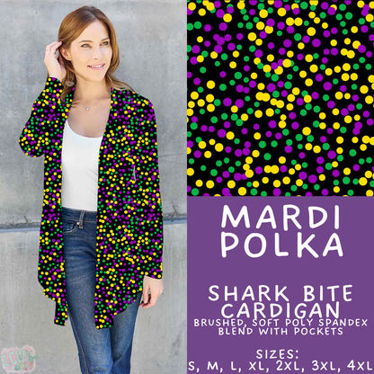 Batch #605 - Mardi Party - Closes 10/28 - ETA late Dec - Mardi Polka Cardigan