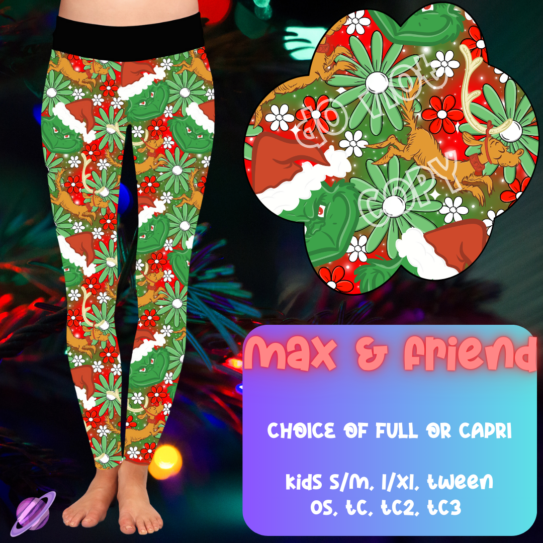 MAX & FRIENDS - CHRISTMAS RUN - LEGGING/CAPRI PREORDER CLOSING 9/29