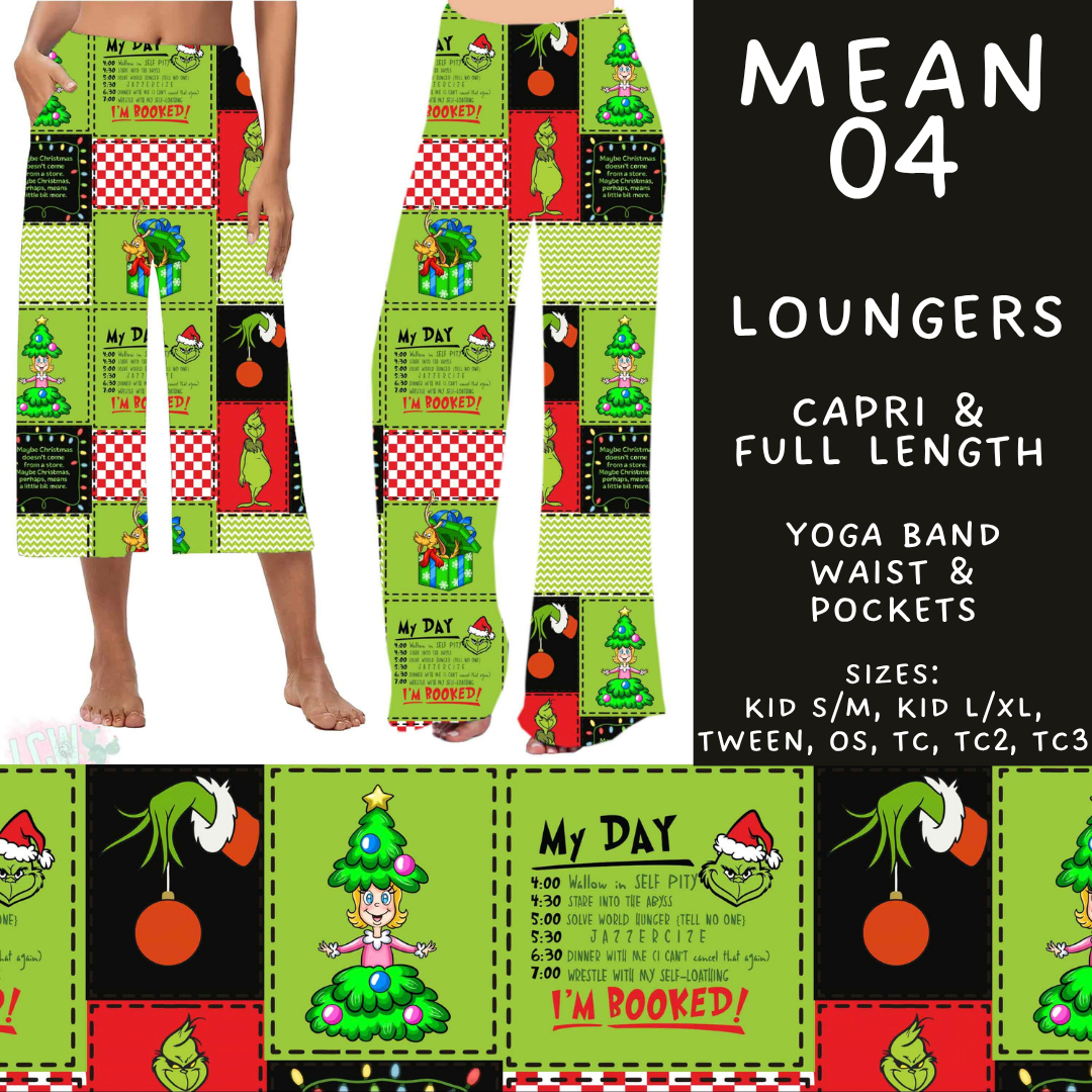 Batch #599 - Mr Mean 3 - Closes 10/16 - ETA early Dec - Mean 04 Capri and Full Length Loungers
