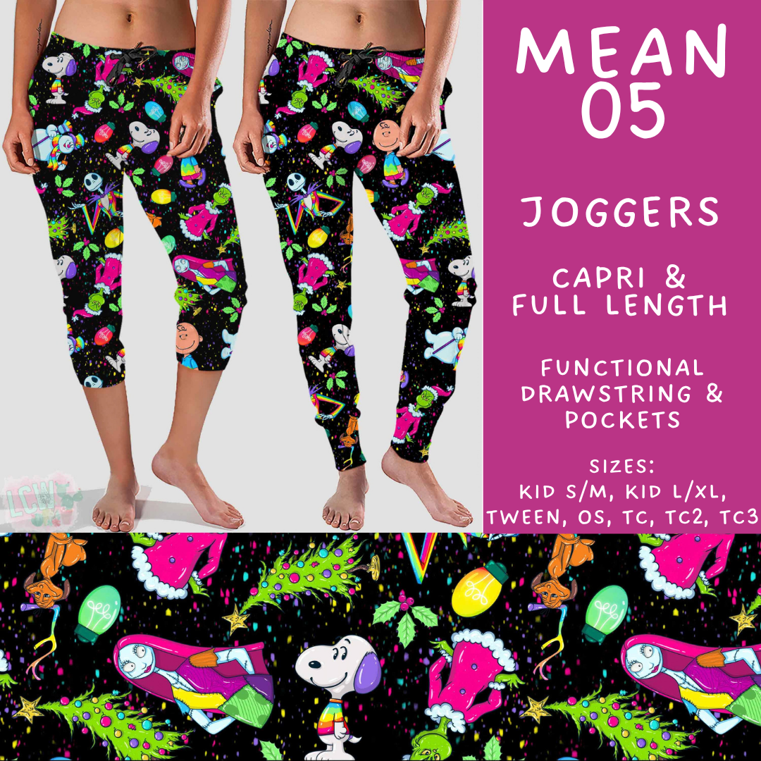 Batch #599 - Mr Mean 3 - Closes 10/16 - ETA early Dec - Mean 05 Full and Capri Length Joggers
