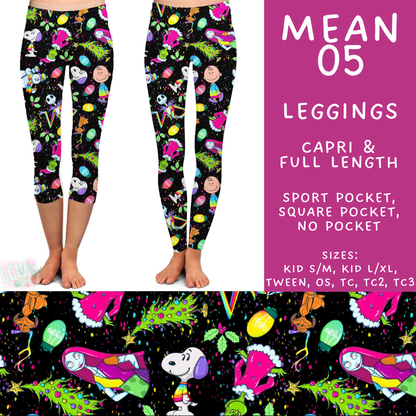 Batch #599 - Mr Mean 3 - Closes 10/16 - ETA early Dec - Mean 05 Full and Capri Length Leggings