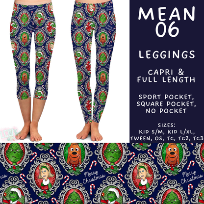 Batch #599 - Mr Mean 3 - Closes 10/16 - ETA early Dec - Mean 06 Full and Capri Length Leggings