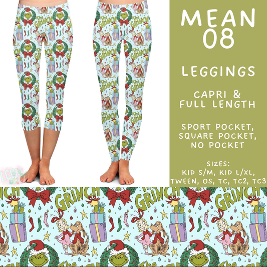 Batch #599 - Mr Mean 3 - Closes 10/16 - ETA early Dec - Mean 08 Full and Capri Length Leggings