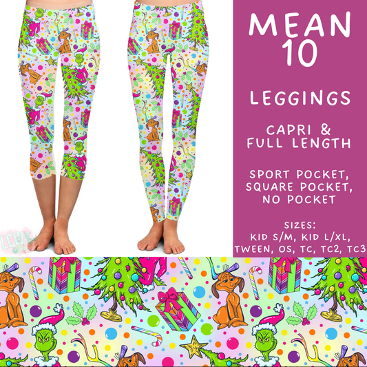 Batch #599 - Mr Mean 3 - Closes 10/16 - ETA early Dec - Mean 10 Full and Capri Length Leggings
