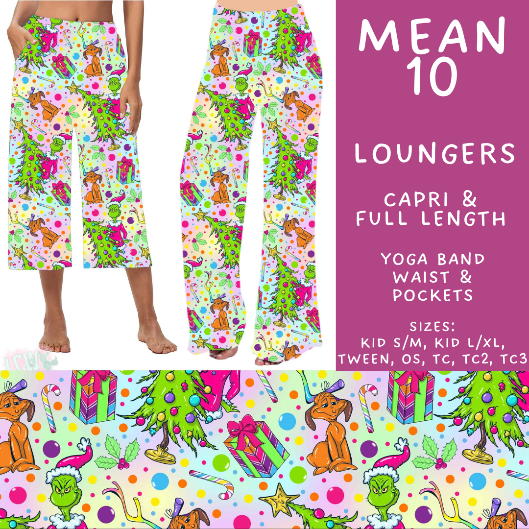 Batch #599 - Mr Mean 3 - Closes 10/16 - ETA early Dec - Mean 10 Capri and Full Length Loungers