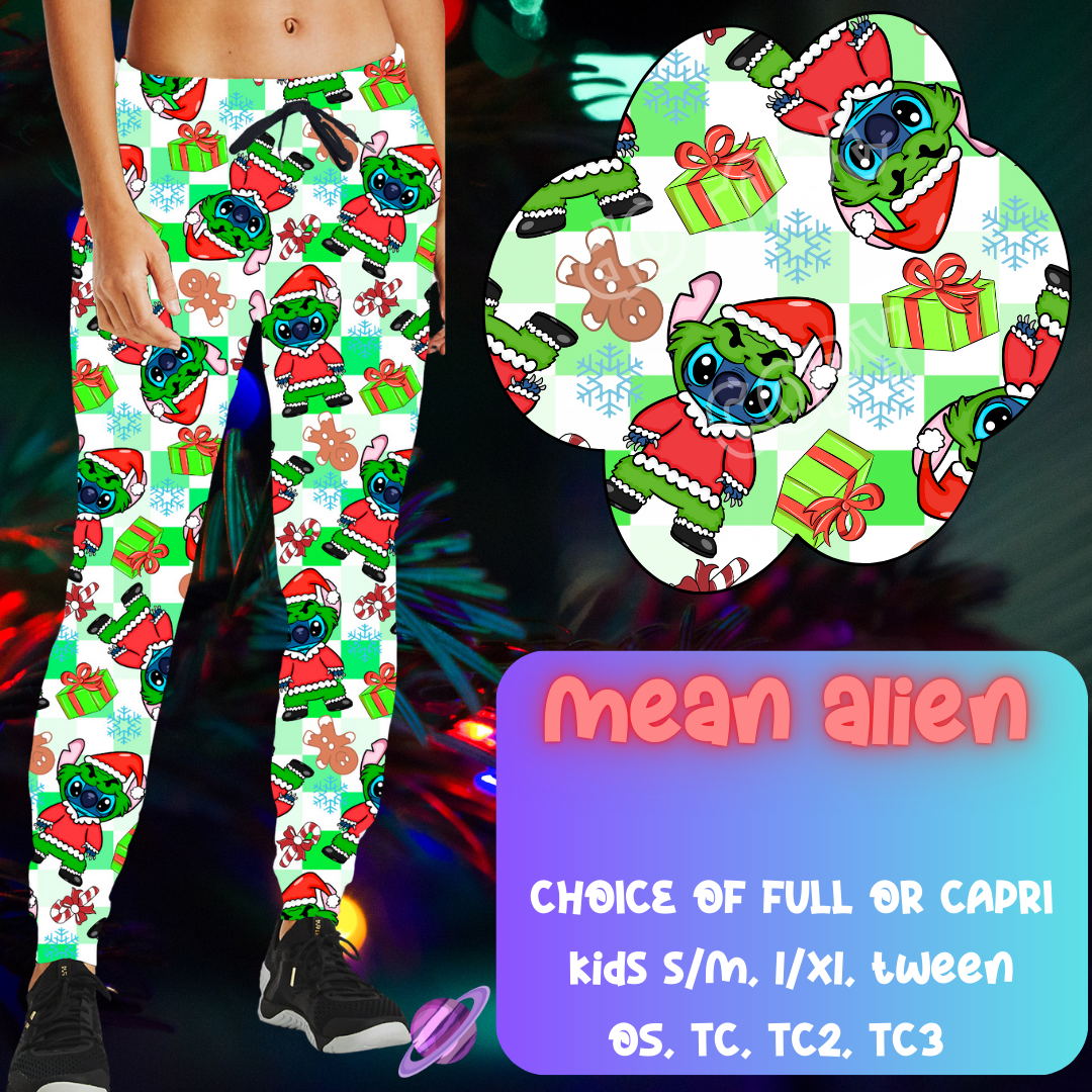 MEAN ALIEN - CHRISTMAS RUN - JOGGER/CAPRI PREORDER CLOSING 9/29