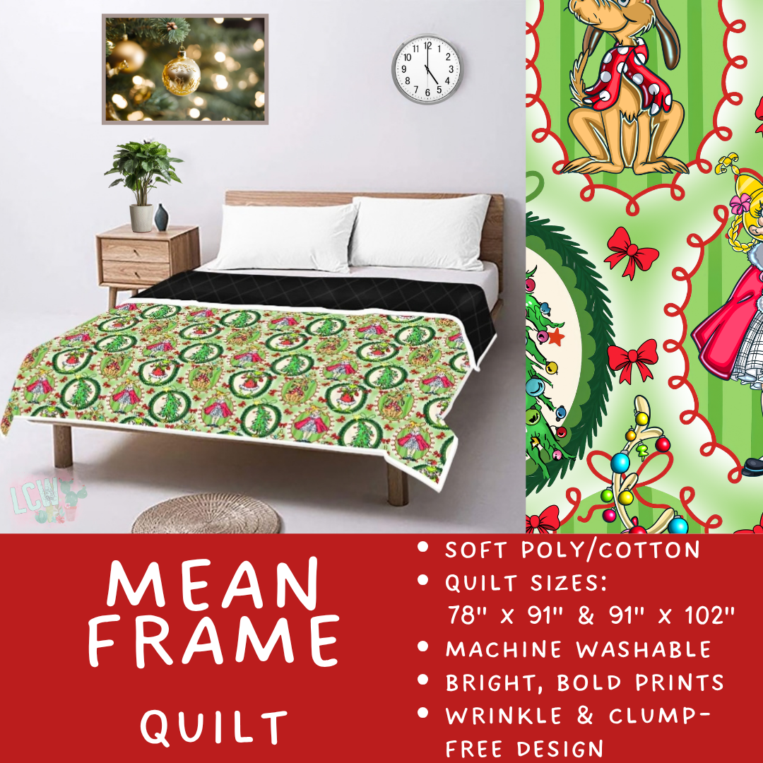 Batch #597 - Christmas Quilts - Closes 10/12 - ETA early Dec - Mean Frame Quilt