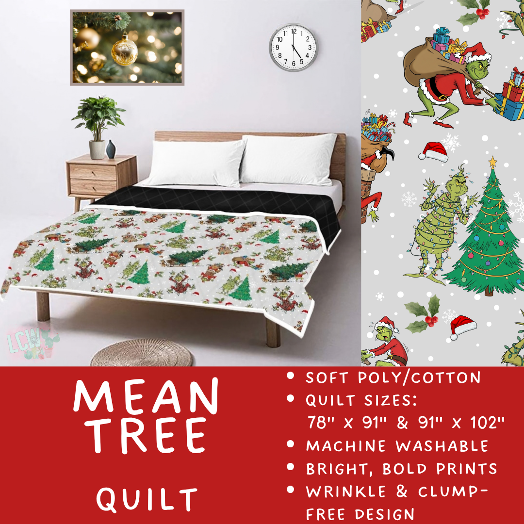 Batch #597 - Christmas Quilts - Closes 10/12 - ETA early Dec - Mean Tree Quilt