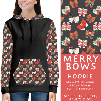 Batch #595 - Christmas Spirit 2 - Closes 10/7 - ETA early Dec - Merry Bows Hoodie