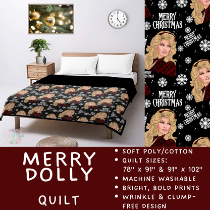 Batch #597 - Christmas Quilts - Closes 10/12 - ETA early Dec - Merry Dolly Quilt