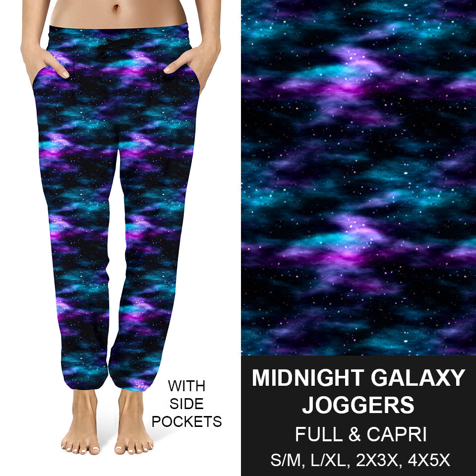 RTS - Midnight Galaxy Capri Joggers